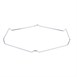 Bandeja piedra rectangular para pizza con soporte metal