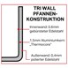 Sartén freír cobre Vogue Tri-Wall 200x50mm