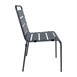 Silla de acero lamas Bolero color gris (Juego 4)