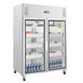 Armario frigorífico Polar Serie G 1200Ltr dos puertas de vidrio