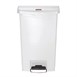 Papelera a pedal Rubbermaid Slim Jim blanca 50Ltr