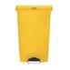 Papelera a pedal Rubbermaid Slim Jim amarilla 68Ltr