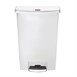 Papelera a pedal Rubbermaid Slim Jim blanca 90Ltr