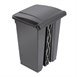 Cubo de basura a pedal Jantex negro 45Ltr