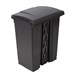 Cubo de basura a pedal Jantex negro 65Ltr