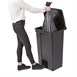 Cubo de basura a pedal Jantex negro 87Ltr