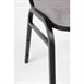 Silla banquete Bolero chasis acero negro tapicería gris (Juego 4)