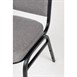 Silla banquete Bolero chasis acero negro tapicería gris (Juego 4)