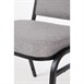 Silla banquete Bolero chasis acero negro tapicería gris (Juego 4)