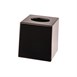 Dispensador pañuelos de papel cubo negro Bolero