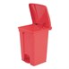 Cubo de basura a pedal Jantex rojo 45Ltr