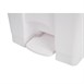 Cubo de basura a pedal Jantex blanco 45Ltr