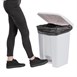 Cubo de basura a pedal Jantex blanco 45Ltr