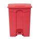 Cubo de basura a pedal Jantex rojo 65Ltr