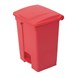 Cubo de basura a pedal Jantex rojo 65Ltr