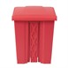 Cubo de basura a pedal Jantex rojo 65Ltr