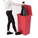 Cubo de basura a pedal Jantex rojo 87Ltr
