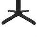 Base abatible de aluminio para mesa Bolero negra