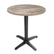 Base abatible de aluminio para mesa Bolero negra