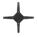 Base abatible de aluminio para mesa Bolero negra