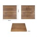 Tablero mesa Bolero cuadrado 700mm roble rustico