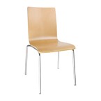 Silla respaldo cuadrado Bolero color haya (Juego 4)