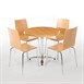 Silla respaldo cuadrado Bolero color haya (Juego 4)