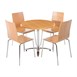 Silla respaldo cuadrado Bolero color haya (Juego 4)