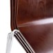 Silla respaldo cuadrado Bolero color marrón oscuro (Juego 4)