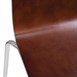 Silla respaldo cuadrado Bolero color marrón oscuro (Juego 4)