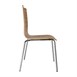 Silla respaldo cuadrado Bolero zebrano (Juego 4)