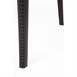 Silla Bolero polipropileno-ratán negra (Juego 4)