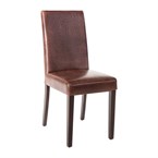 Silla comedor Bolero símil cuero Antique marrón (Juego 2)
