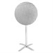 Mesa alta abatible Bolero acero inoxidable 600(Ø)mm