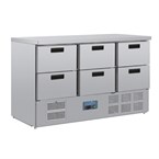 Mostrador frigorífico Polar Serie G 6 cajones