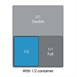 Cubeta Vogue GN 1/2 antiadherente uso intensivo 65(P)mm