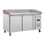 Mostrador pizza Polar Serie G mesa mármol 2 puertas