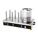 Máquina para perritos calientes Buffalo 6 pinchos pan