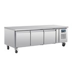 Mostrador refrigerado Polar Serie U GN Chef base 3 puertas