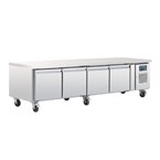 Mostrador refrigerado Polar Serie U GN Chef base 4 puertas