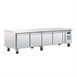 Mostrador refrigerado Polar Serie U GN Chef base 4 puertas