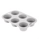 Molde magdalenas Vogue silicona flexible 6 huecos