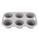 Molde magdalenas Vogue silicona flexible 6 huecos