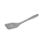 Espátula ranurada silicona Vogue alta temperatura gris