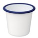 Salsera esmaltada Olympia azul - blanco 115ml
