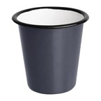 Vaso esmaltado Olympia gris-negro 310ml