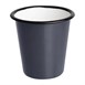 Vaso esmaltado Olympia gris-negro 310ml