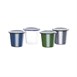 Vaso esmaltado Olympia gris-negro 310ml