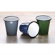Vaso esmaltado Olympia gris-negro 310ml