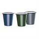 Vaso esmaltado Olympia gris-negro 310ml
